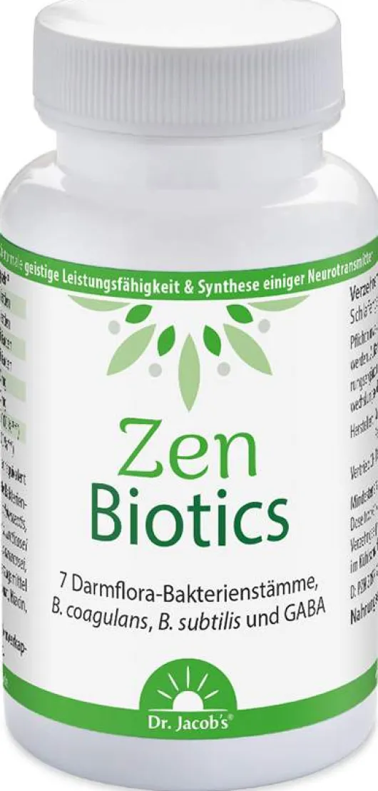 Zen Biotics Darmflora-Bakterien + GABA Dr.Jacob s 60 Kapseln