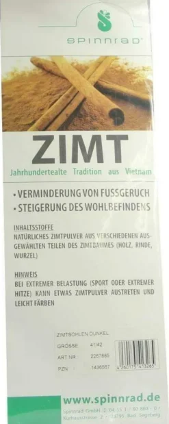 Zimtsohlen Dunkel 41-42