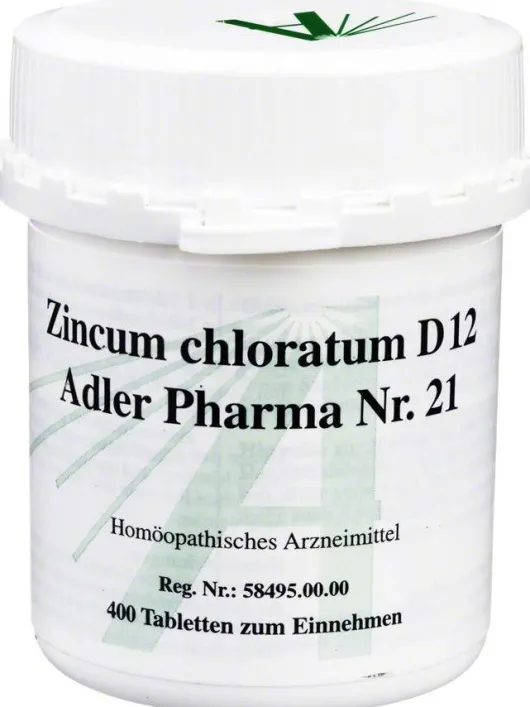 Zincum Chloratum D 12 Adler Pharma Nr. 21 400 Tabletten