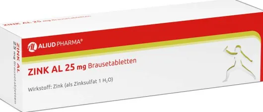 Zink Al 25 mg Brausetabletten 40 Brausetabletten