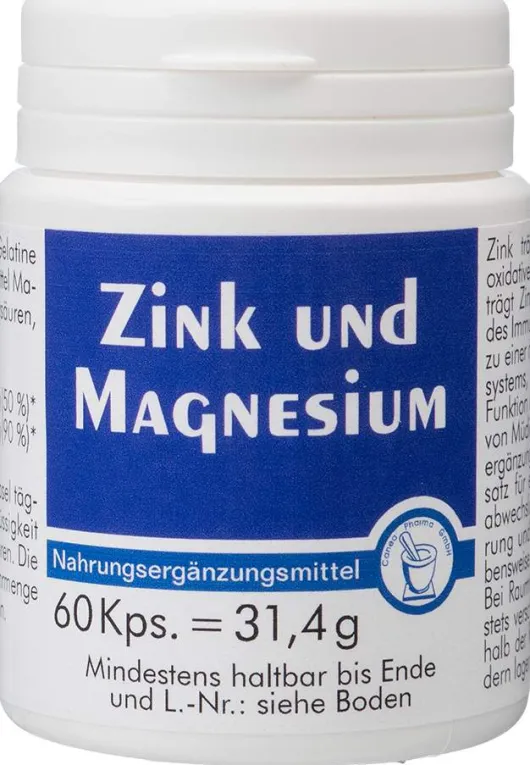 Zink + Magnesium Kapseln 60 Kapseln