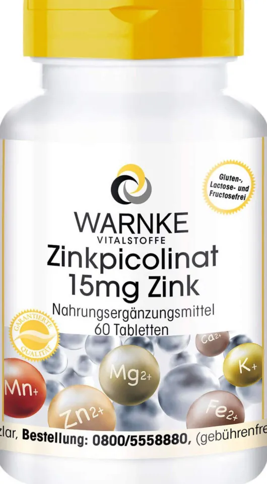 Zinkpicolinat 15 mg Zink 60 Tabletten