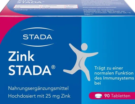 Zink Stada 25 mg 90 Tabletten
